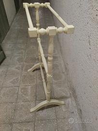 Portasciugamani shabby bianco