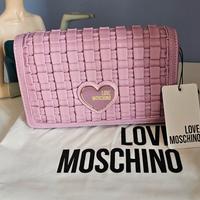 BORSA A TRACOLLA LOVE MOSCHINO MALVA
