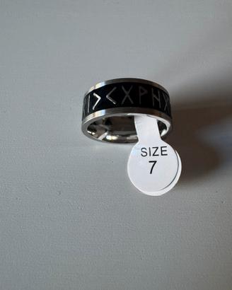 Anello acciaio segni romani