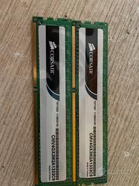 2 ram corsair valueselect ddr3 1333MHz 4Gb totali