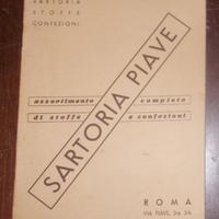 CATALOGO SARTORIA PIAVE ROMA MODA VINTAGE ANNI 50