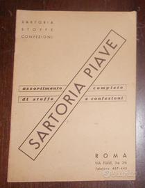 CATALOGO SARTORIA PIAVE ROMA MODA VINTAGE ANNI 50
