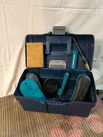 attrezzatura varia per equitazione bambini