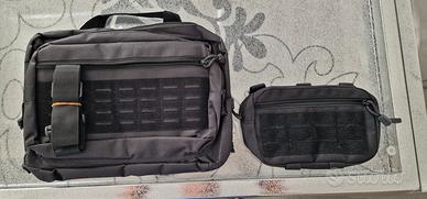 borsa a tracolla più borsello x accessori vari 