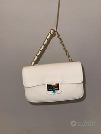 Borsa bianca Nuova Happyway Firenzecon catena oro
