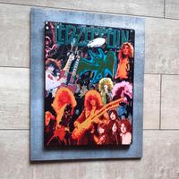 Quadro in legno omaggio ai Led Zeppelin 