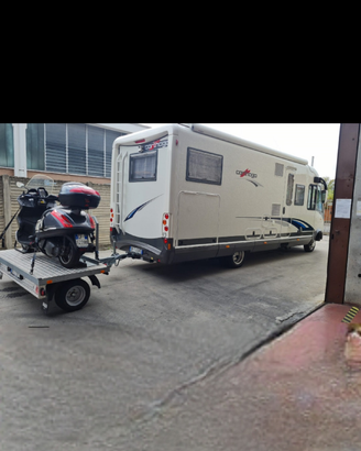 Carrello portamoto per camper