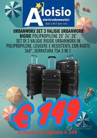 valigie urbanworx set 3 trolley rigide 