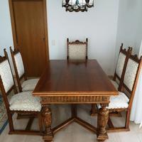 4 sedie classiche Bovolone anni ’60 (2 con braccio