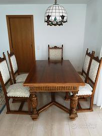 4 sedie classiche Bovolone anni ’60 (2 con braccio