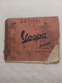 Catalogo ricambi Piaggio Douglas Vespa 150cc 1969