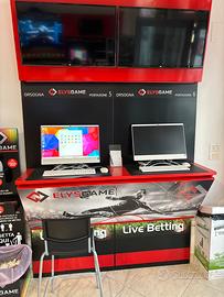 Arredamento negozio scommesse