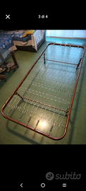Rete letto singola pieghevole con materasso