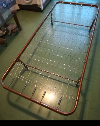 Rete letto singola pieghevole con materasso