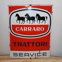 Insegna Tabella Smaltata Carraro