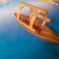 Modellino barca vintage, legno