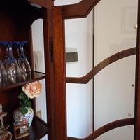 Mobile cristalliera credenza in legno