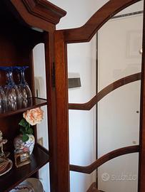 Mobile cristalliera credenza in legno