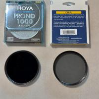 2 filtri HOYA ND1000 +Polarizzatore circolare 77mm