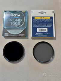 2 filtri HOYA ND1000 +Polarizzatore circolare 77mm