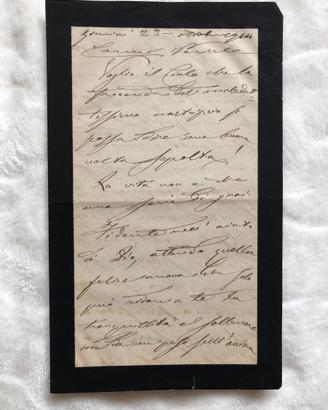 M°. Galli Amintore - Rimini 1914-lettera autografa