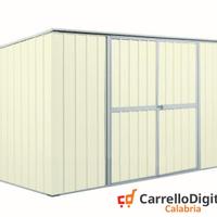 Casetta giardino in Acciaio 345x186 avorio