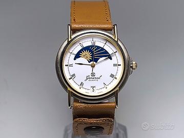 Orologio vintage Night & Day placcato oro