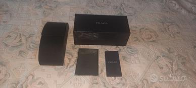 Prada Eyewear Case Originale con Accessori