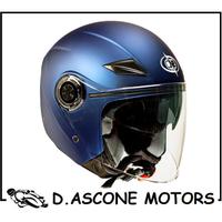 CASCO ALFA DOPPIA VISIERA BLU OPACO