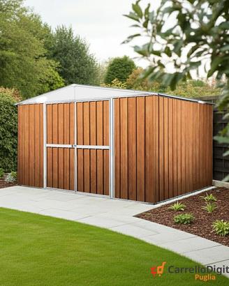 Casetta da giardino lamiera 360x345cm - 12mq