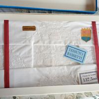 Parure con lenzuolo e federe sfilato siciliano 