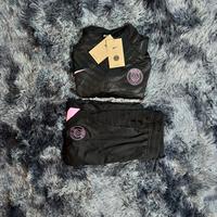 Tuta sportiva calcio nera/rosa – Taglia M – nuova