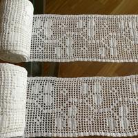 Merletto vintage eseguito a mano