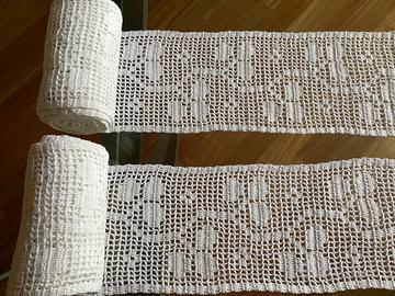 Merletto vintage eseguito a mano