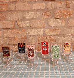 Bicchierini Rossi e Martini vintage