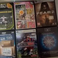 Lotto 6 Giochi PC e DVD Interattivi – PES 2011, F.