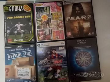 Lotto 6 Giochi PC e DVD Interattivi – PES 2011, F.