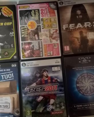 Lotto 6 Giochi PC e DVD Interattivi – PES 2011, F.