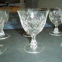 Servizio bicchierini vermouth in cristallo