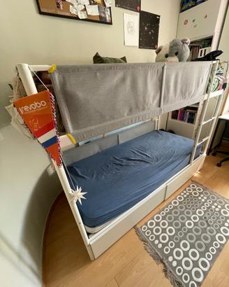 Letto a castello Vitval Ikea + Armadio due ante.