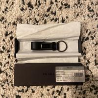 PRADA Portachiavi in pelle Saffiano nero