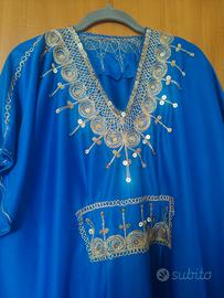 tunica lunga tunisina bordata fili oro paillettes 