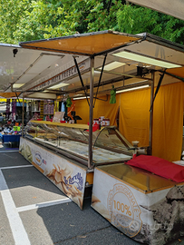 Carrello per alimentari con gancio traino