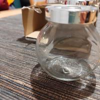 8 Porta spezie / contenitori in vetro NUOVI