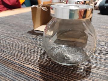 8 Porta spezie / contenitori in vetro NUOVI