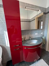 Mobile Bagno Rosso Lucido