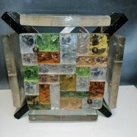 lampada vetro e ferro 