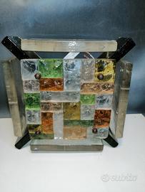 lampada vetro e ferro 