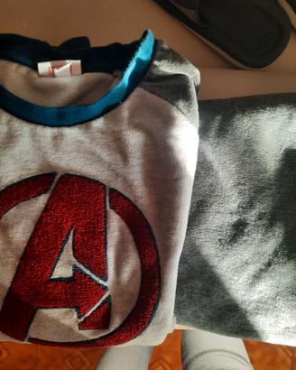 Pigiama caldo  Marvel 11 o 12 anni