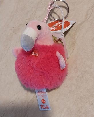 Peluche fenicottero rosa Trudi portachiavi